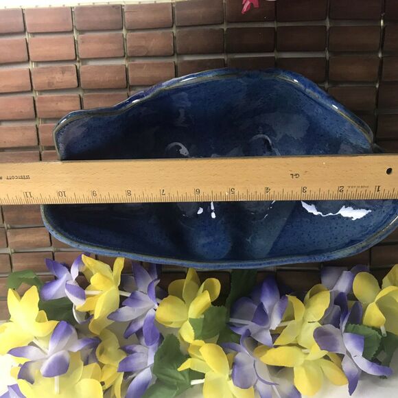 Blue Three Dots And A Dash Chicago Clam Shell Tiki Bowl Mug NEW - Picture 5 of 11